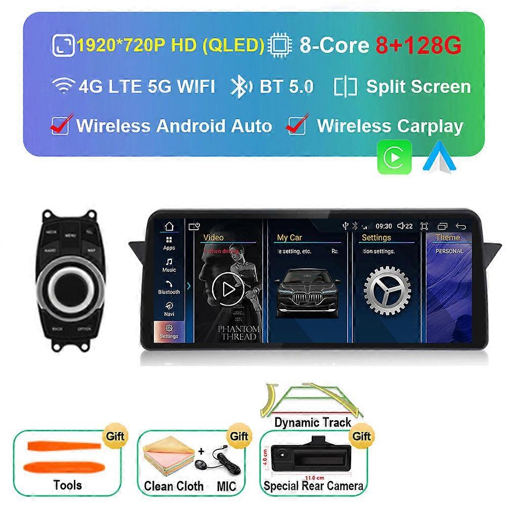 12.3" ID8 Android 12 For BMW X1 E84 2009-2015 CIC iDrive Car Auto Player GPS Radio Navigation Stereo Video Multimedia IPS Screen