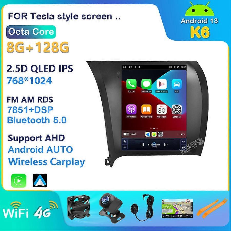 For Kia Cerato 3 2013 2014 2015 2017 For Tesla style screen Car Android Radio Multimedia Video Player Navigation GPS 2din 2 din