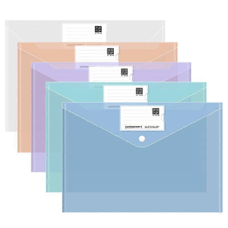 Plastic Folder Wallet A4 File File Folder with Label Bag -30pcs