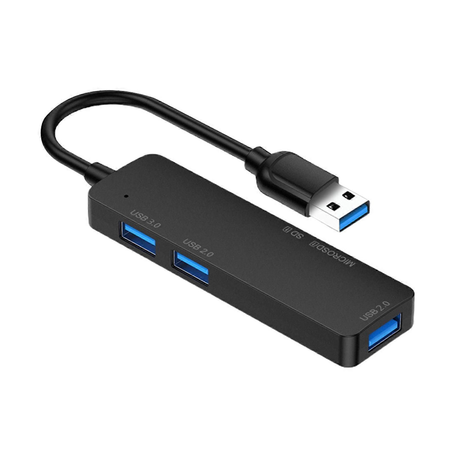 USB3.0 Hub Splitter 5Gbps Fast USB/Type C Adapter Docking Station SD TF Reader