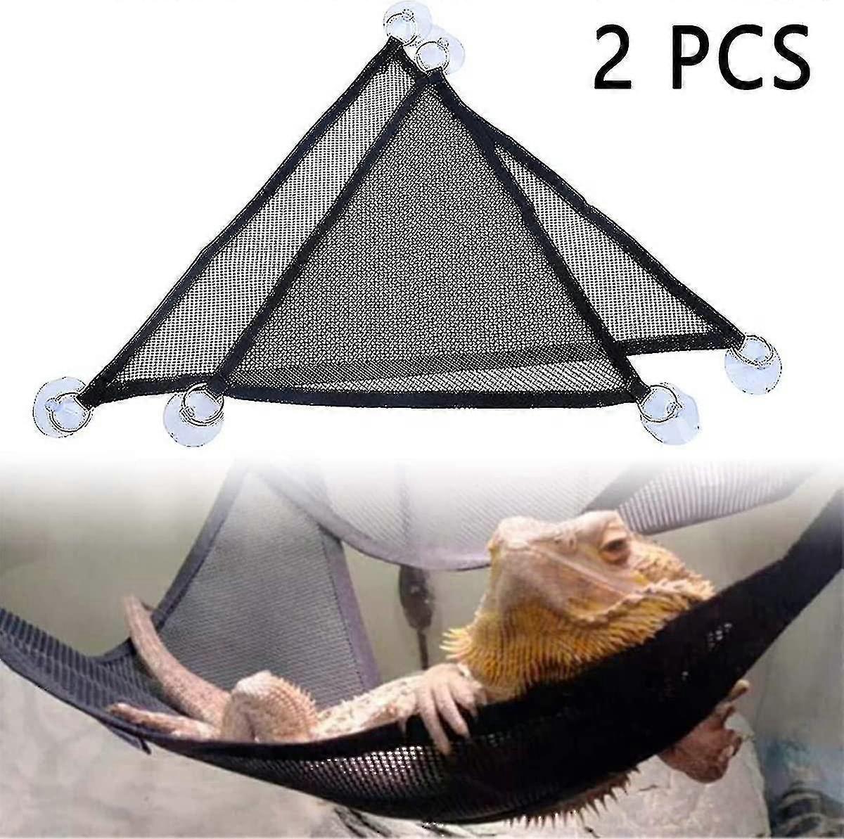 2 Pieces Reptile Hammocks, Lizard Hammock, Reptile Lizard Hammock, Reptile Hanging Mesh Ha