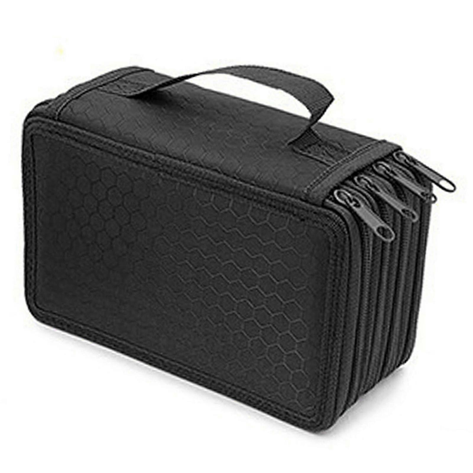 4 Layer Pen Storage Box Bag Large Capacity Pencil Case Organizer