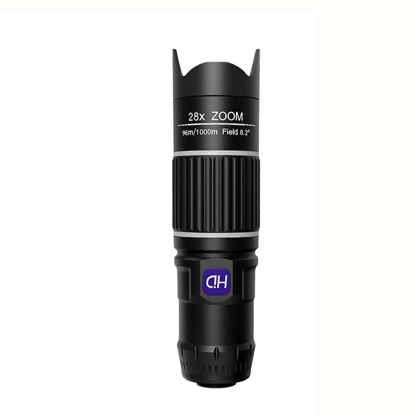 New Monocular Telescope With 28x Telephoto Lens For Low Light Night Vision And High Definition Imaging