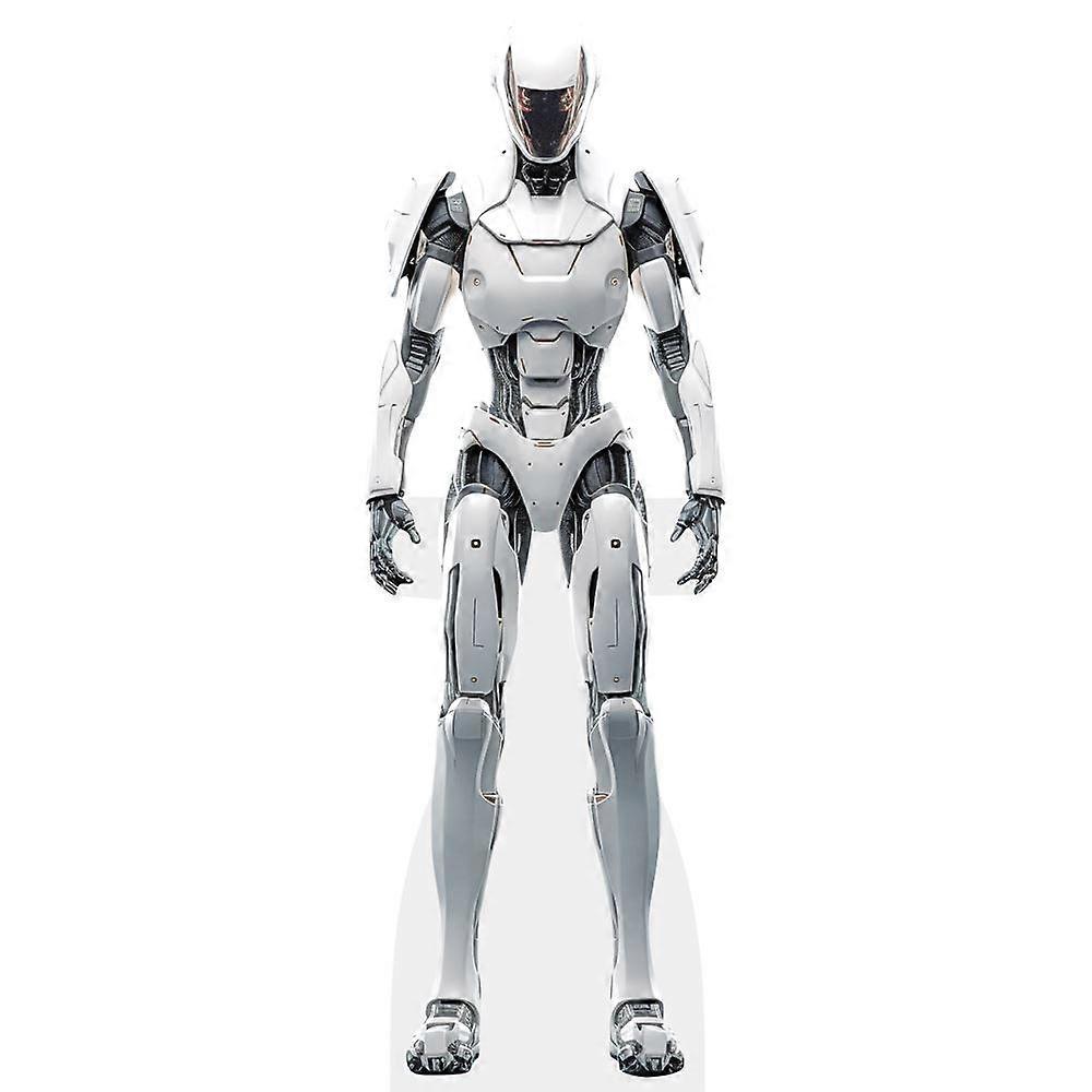 Robot (One) Cardboard Cutout (lifesize OR mini size). Standee. Stand Up.