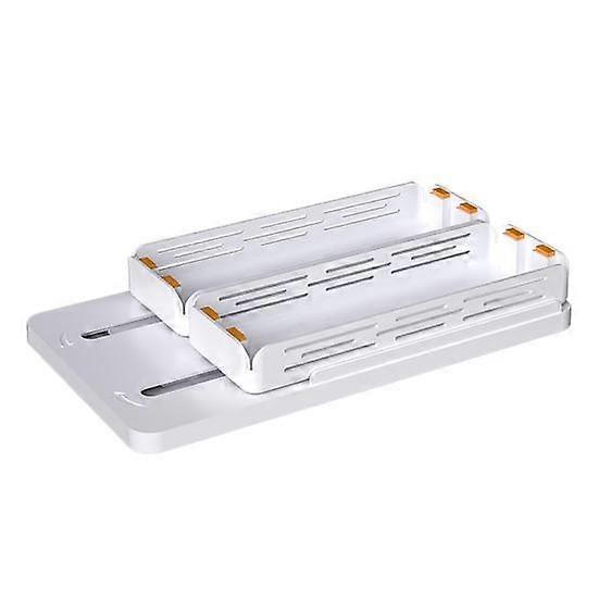 Pull-out Cabinet Organizer Rotating Spice Rack Strong Load-bearing Non-Slip Double Layer Seasoning Rack Countertop Shelf