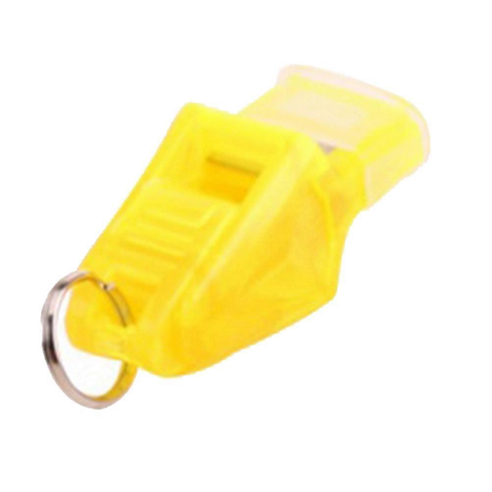 ספורט באיכות גבוהה כמו צליל גדול משרוקית ללא זרעים פלסטיק משרוקית ספורט בחוץ (צהוב)