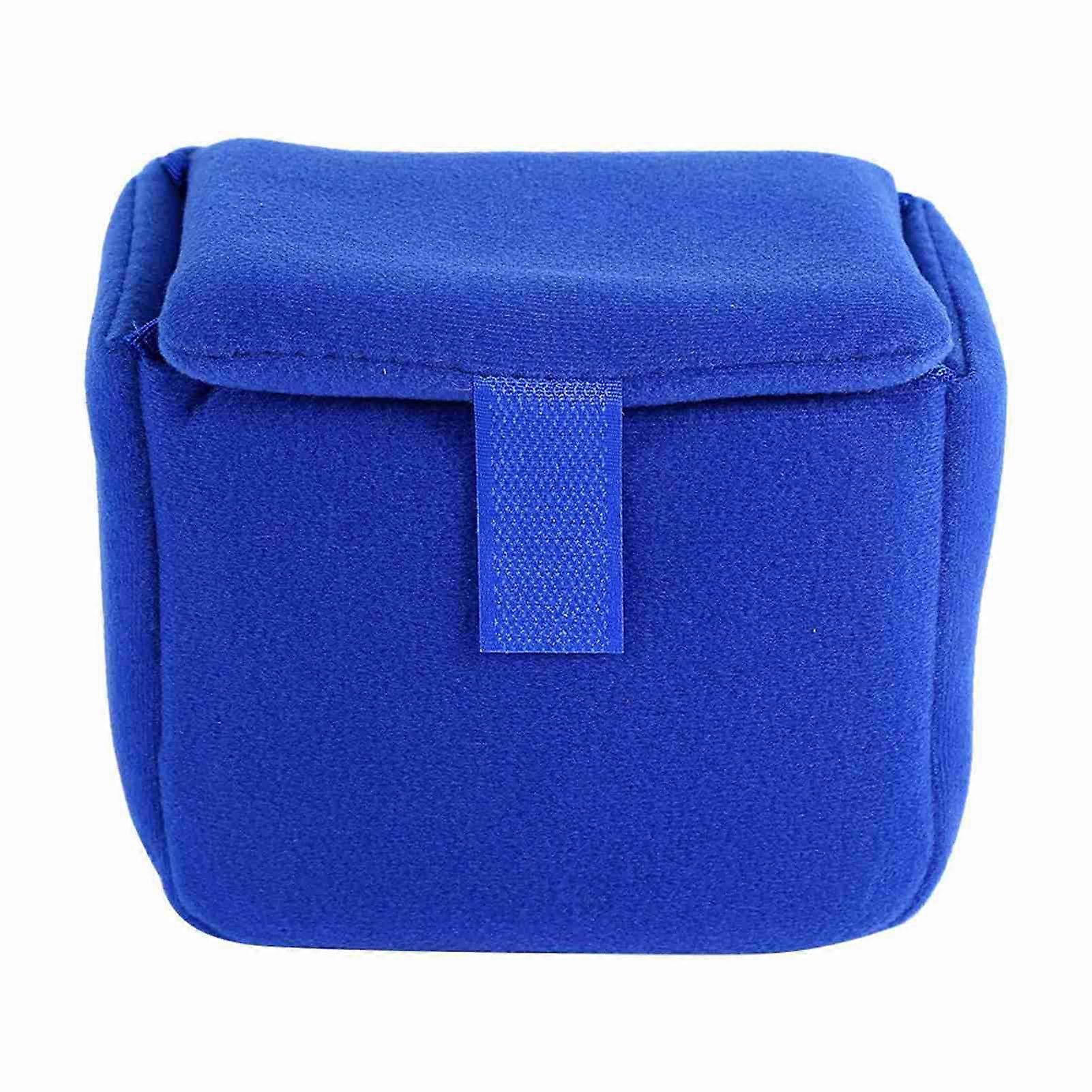 Shockproof Partition Padded Liner Bag With Hook and Loop(blue)