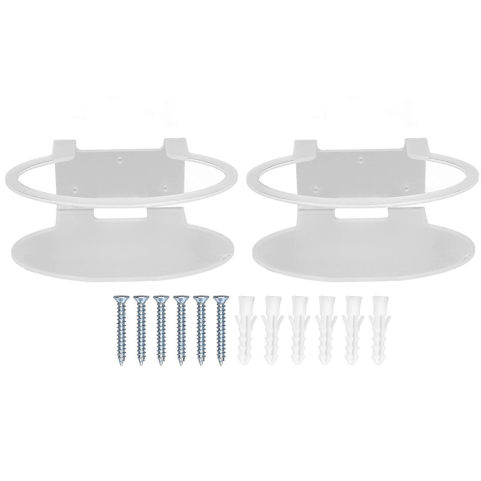 2Pcs Clear Router Bracket Save Space Protect Router Easy Installation Wear Resistant Wall Mount Router Bracket for Home