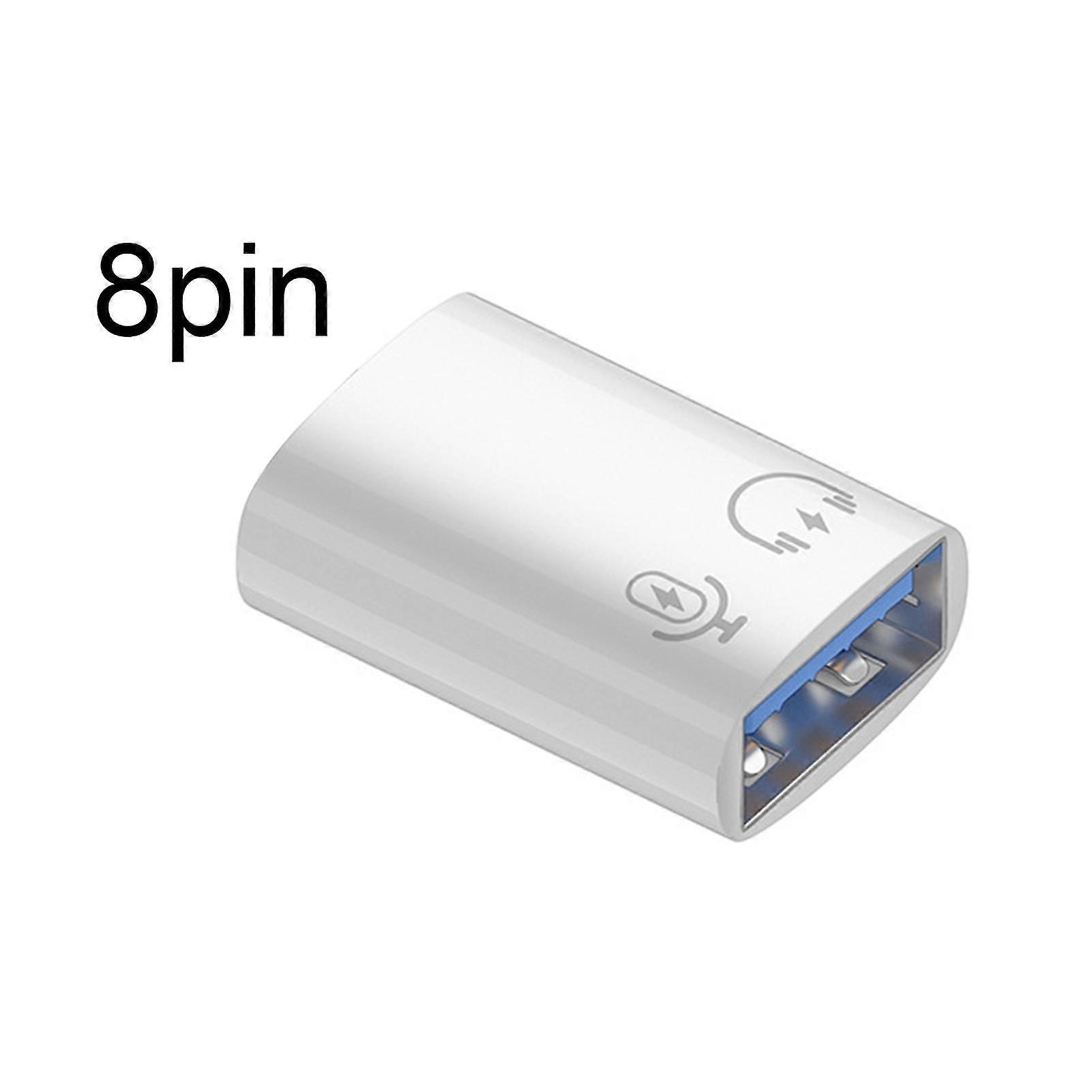 2-in-1 USB Flash Drive Charging Data Adapter 5Gbps High Speed Stable Transmission 8-Pin to USB 3.0 Adapter