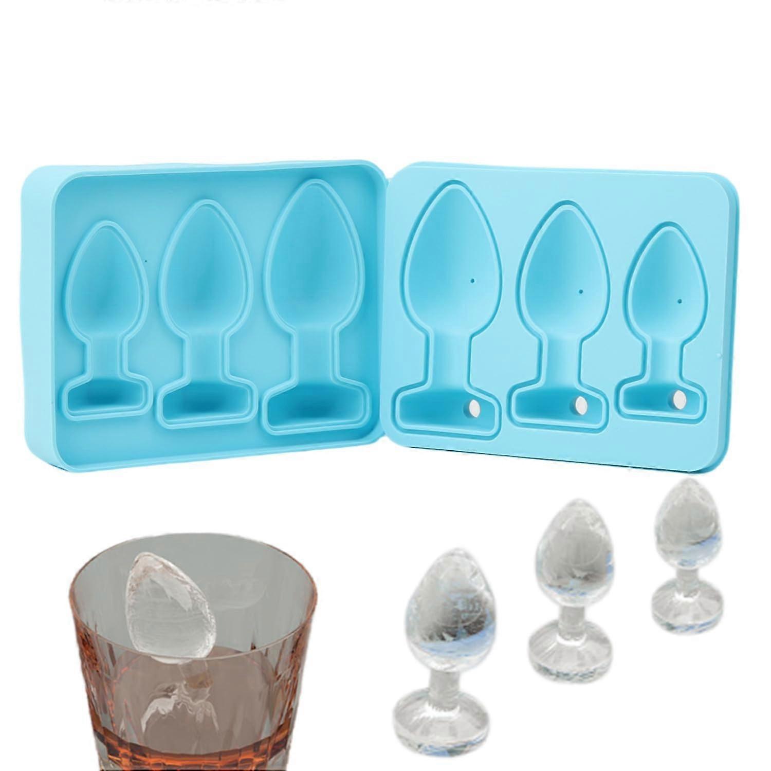 Ice Cube Tray Large Thick Fun Shapes Mold for Whiskey Cocktails Brandy and Juice Beverages