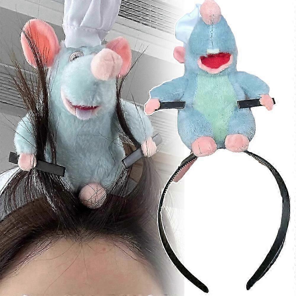 רטטוי רצועות ראש עכבר עכברוש רמי צעצוע קטיפה אביזרי קוספליי רצועת שיער כיסוי ראש