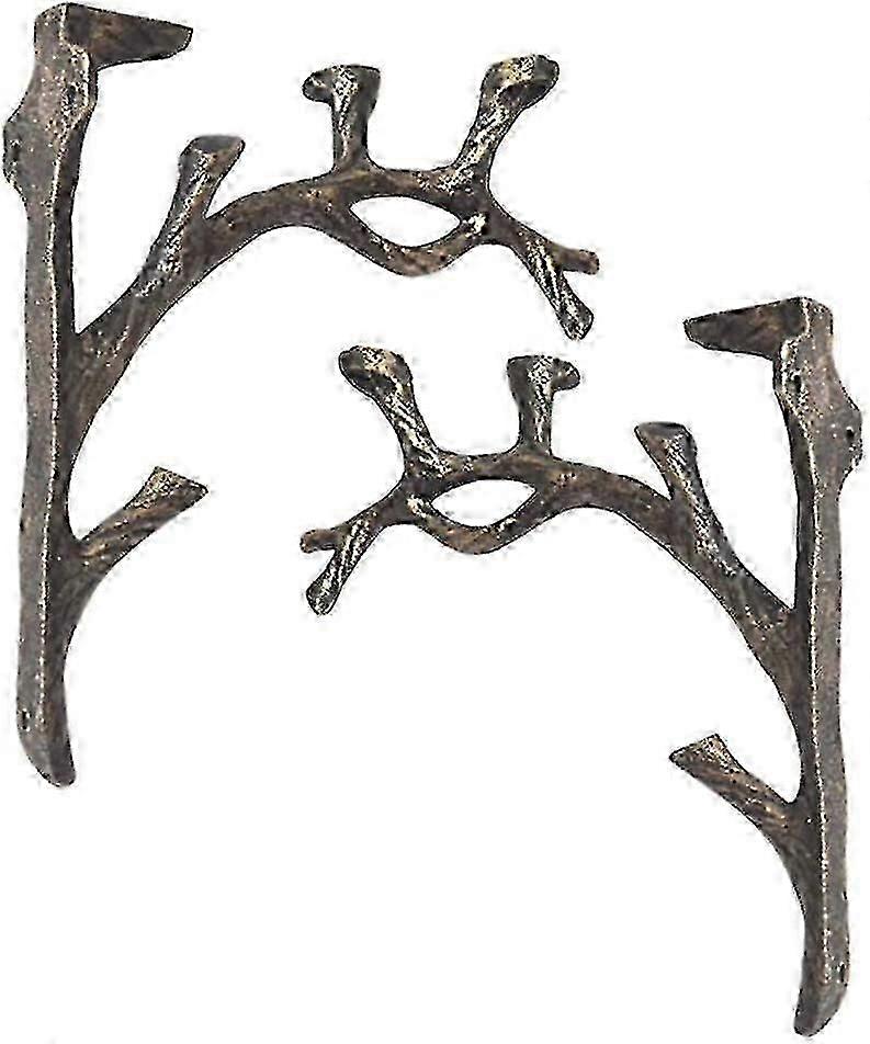 Vintage Shelf Brackets(2pcs),cast Iron,branch Shape Square Shelf,do The Old,triangle Bracket,wall-mounted-Good