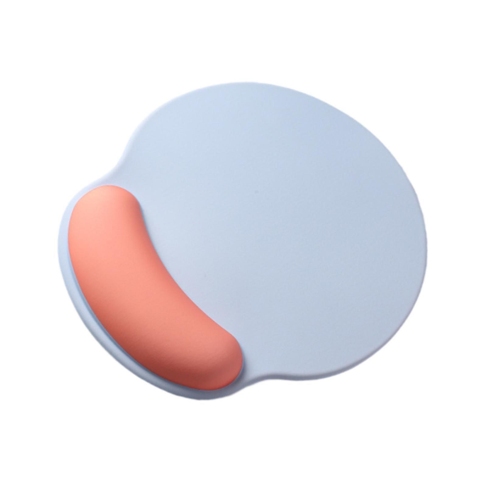 Ergonomic Mouse Pad Comfortable Non Slip Base Desktop for Work Office Laptop Red