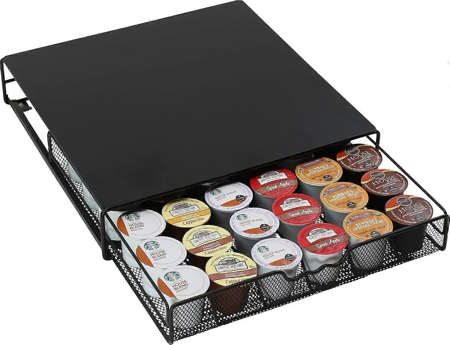 Holder Drawer for 36 Coffee Pods Storage, Black