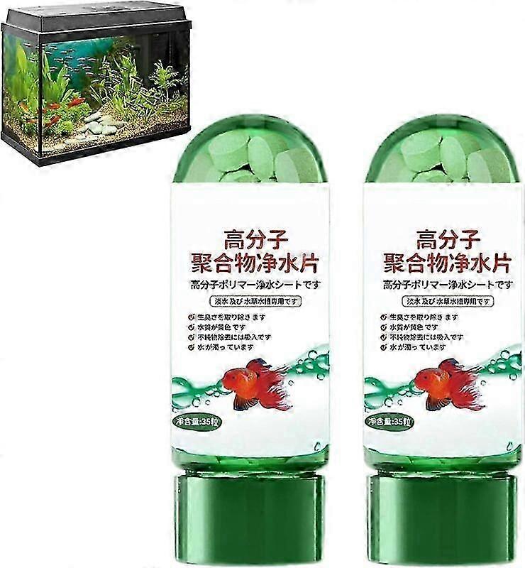Comprimé de purification d’eau d’aquarium puissant, 1-5 bouteilles de comprimés de purification d’eau pour poissons