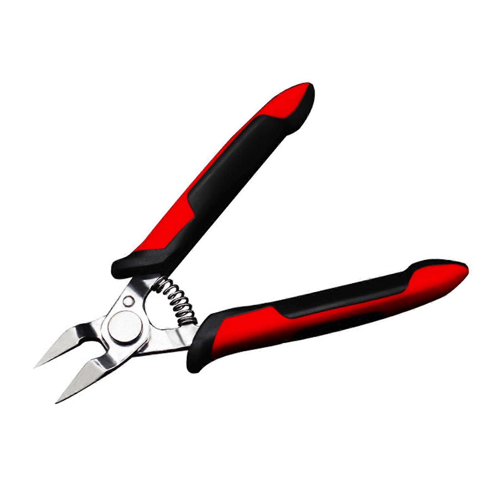 Stripping Crimping Pliers Wire Stripper Multi-functional Rings Crimpper Electrician Peeling Networks Cable Stripper Tool Red