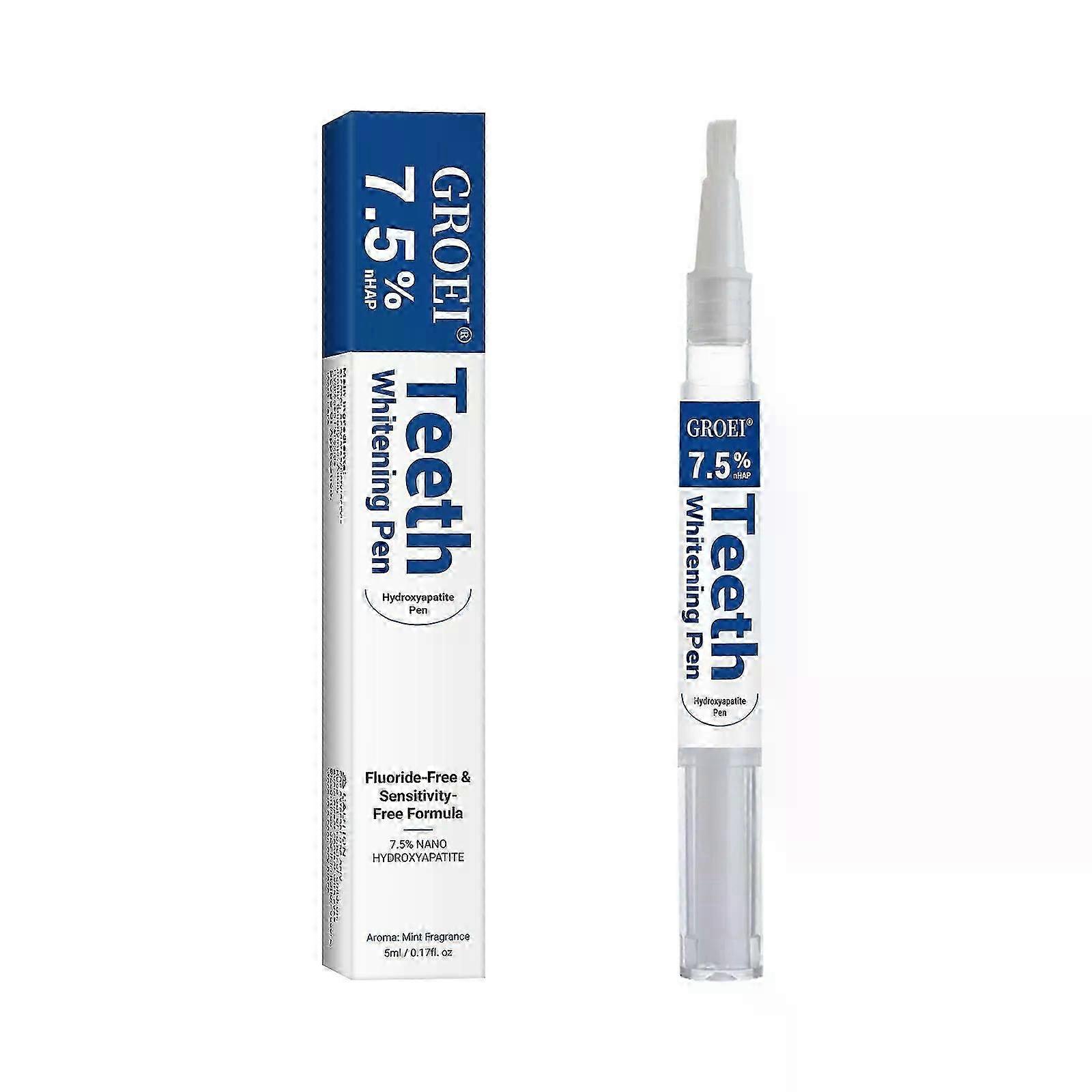 7.5% Hydroxyapatite Toothpaste, Fluoride-Free Hydroxyapatite Toothpaste Whitening, 7.5% Nano Hydroxyapatite Toothpaste White Tooth Repair, Tooth Stren