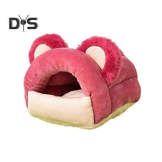 Hamster Nest Cozy Guinea Pig Bed Winter Warm Plush Hideout Small Animals Resting Cave for Rabbits Guinea Pigs Ferrets