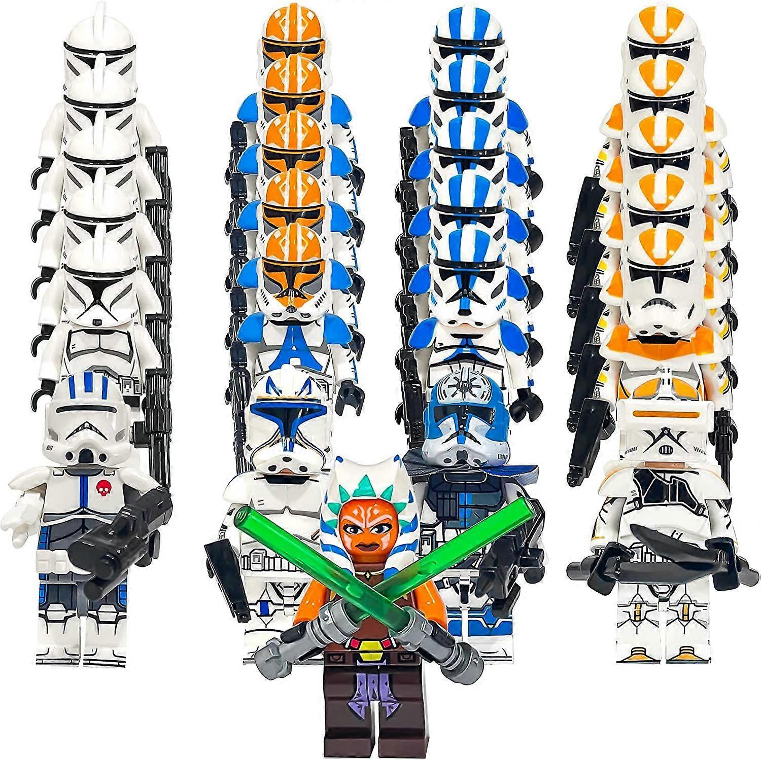 25PCS Star Wars Clone Soldiers Boys and Girls Adult Assembled Building Blocks Collection Toys