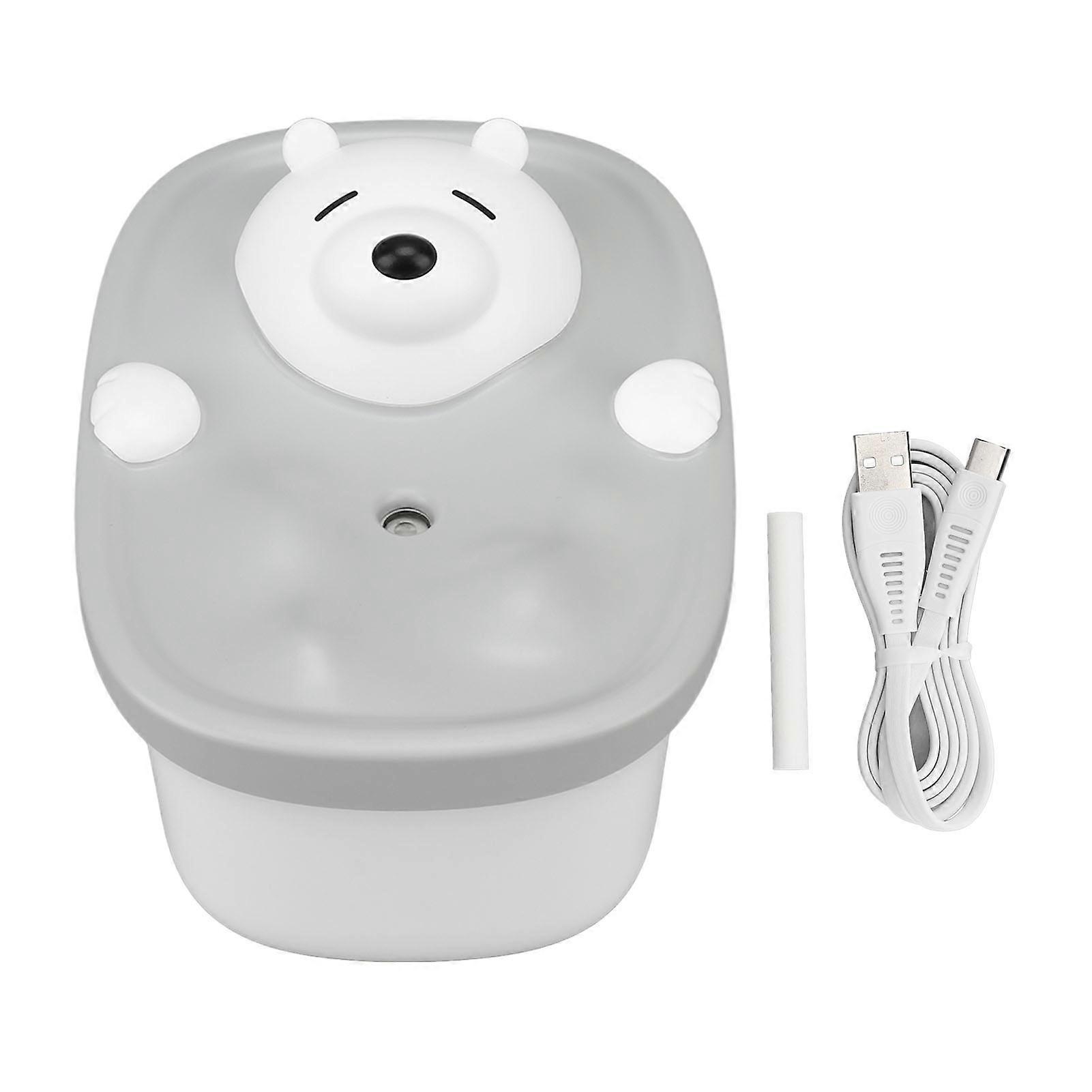 450ml Mini Desktop Humidifier Bubble Bear Shape USB Charging Moisturizing Humidifier