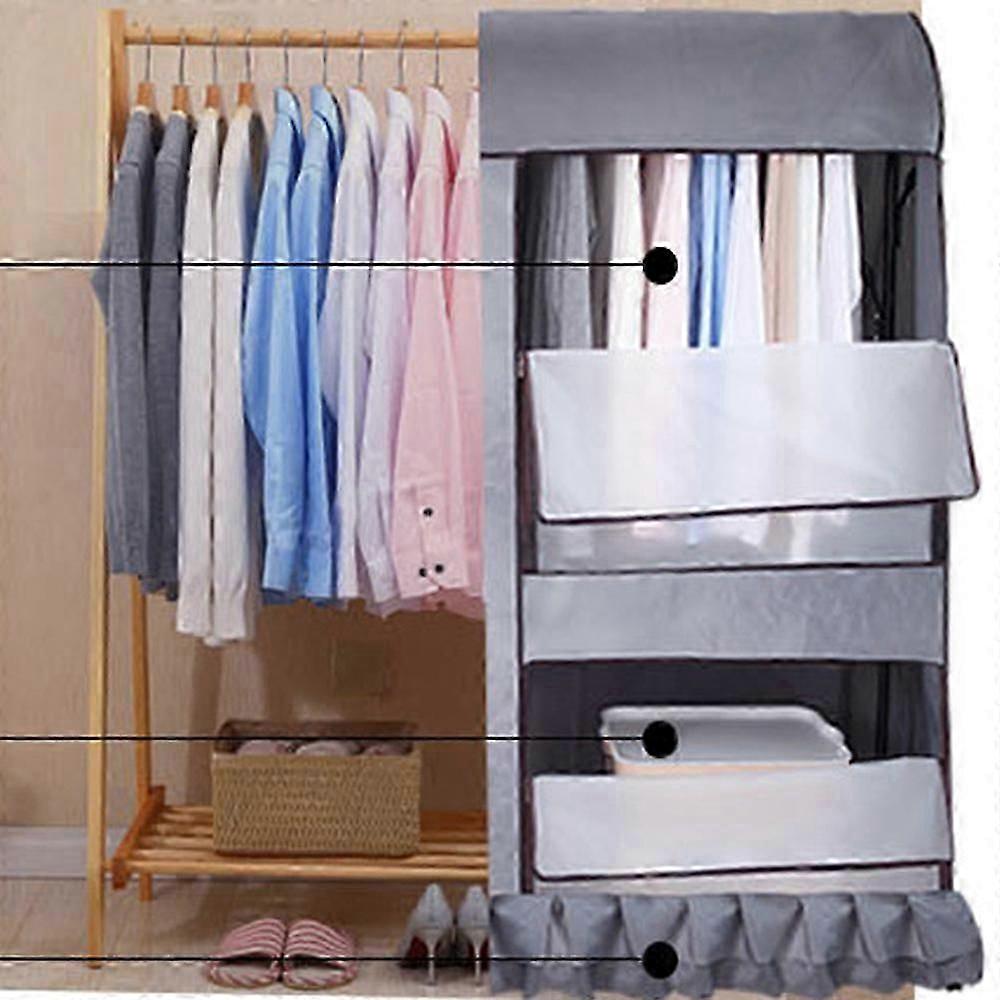 Clear Wardrobe Dust Cover Clothes Cover Clothing Rack Dust Cover Waterproof Hanging Garment Suit