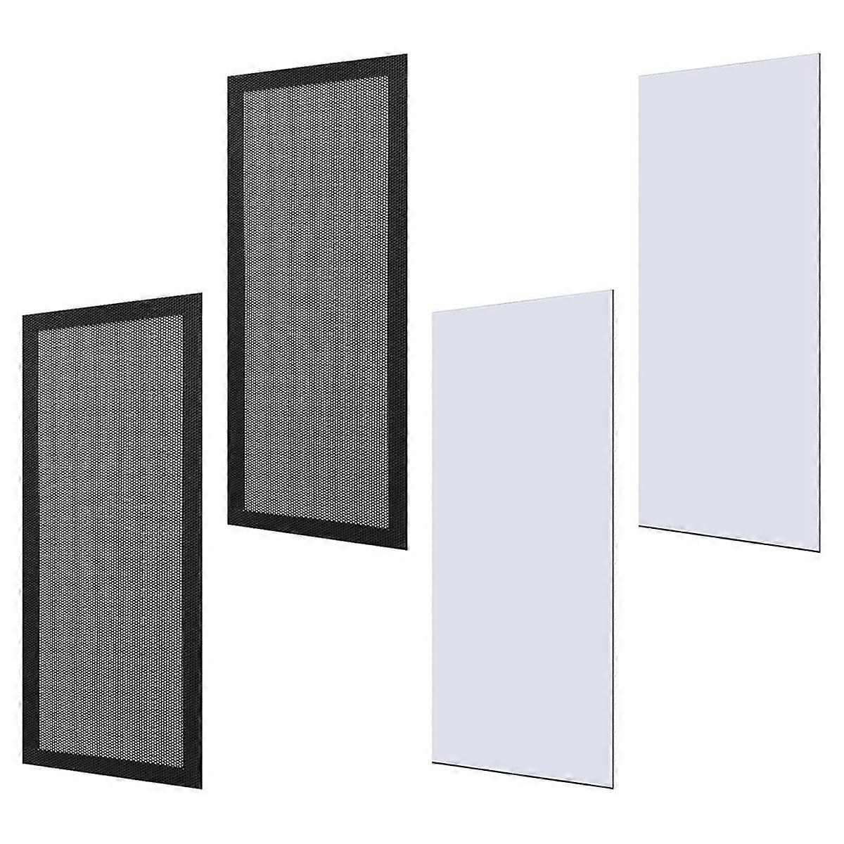 2pcs Vent Covers (12x5.5 Inch) & 2pcs Vent Mesh Covers (10x4 Inch), for Ceiling Floor for Home Floor