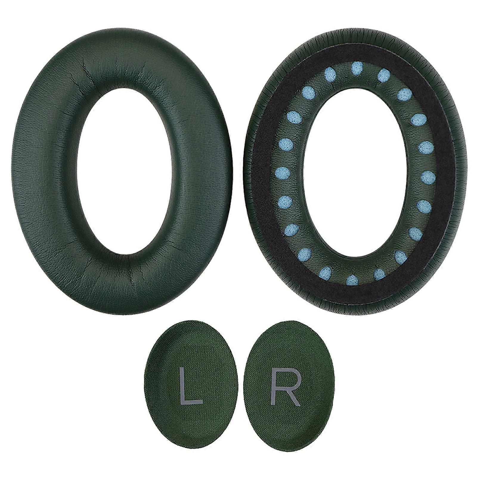 Replace Worn out Ear Pads for QC45 Earpads Sleeves Enhanced Sound Earmuff,Memory Foam Cushion Long lasting Durability  ArmyGreen
