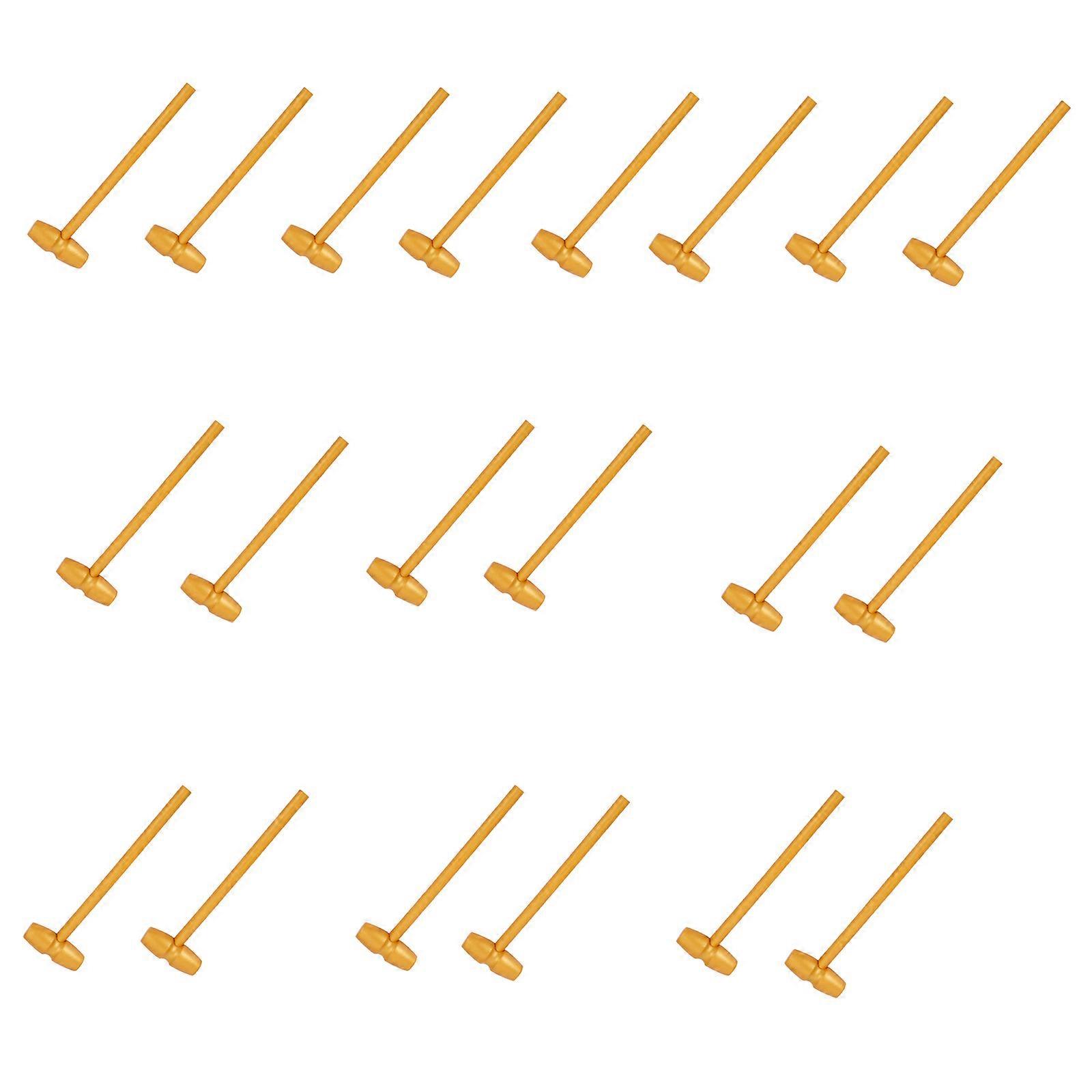 20 Pcs Wood Hammers Mallets Small Mallets Breakable Heart Hammers Seafood Shellfish Lobster Cracking Tool for Kids