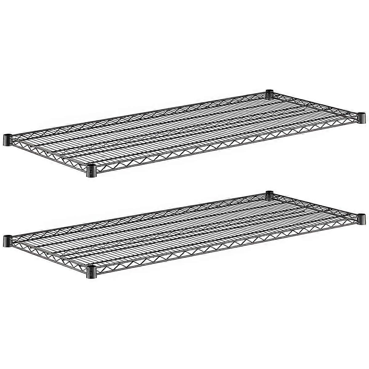 2 Pack Black Wire Shelf Shelving Units Shelves Replacement for Wire Rack 24' x 54'