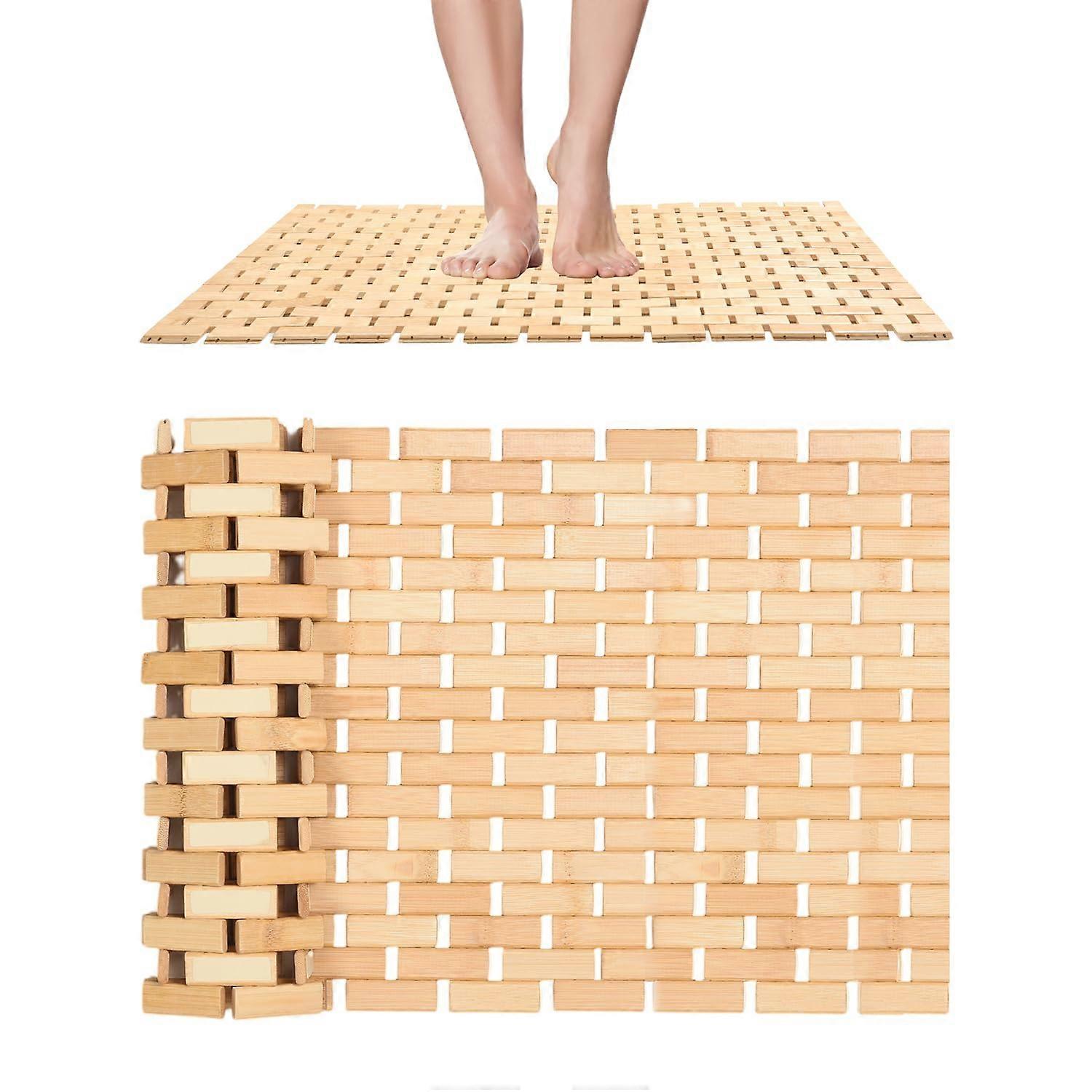 Non Slip Foldable Bath Mat for Indoor Use 15' X 24' Small Size