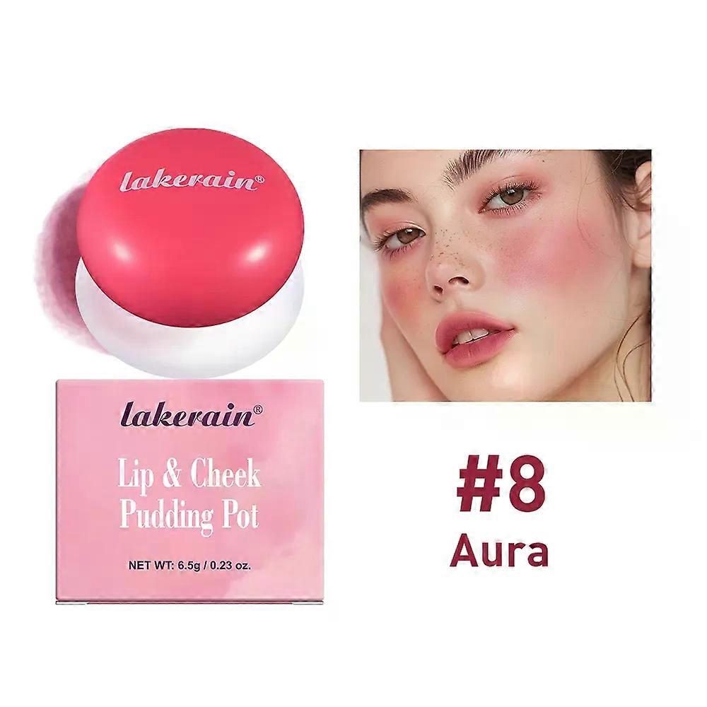 Shibingsheng Lip&Cheek Blurry Pudding Pot | Blushed Moment - Baby | Makeup Blush, Buildable Lightweight, Multi-Use Soft Matte Finish | 5g