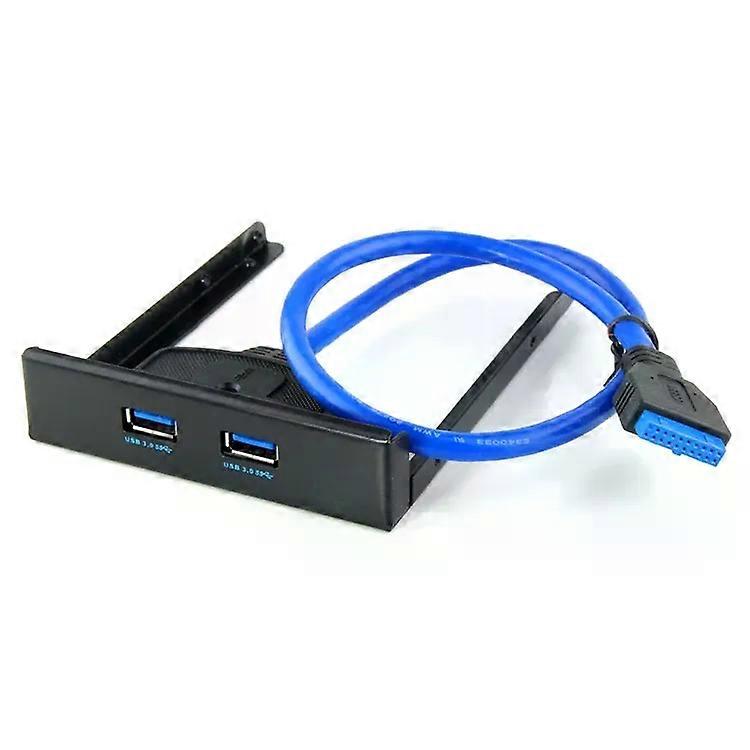 USB 3.0 Front Panel Hub-20 Pin,2 Ports,Floppy Disk Bay -