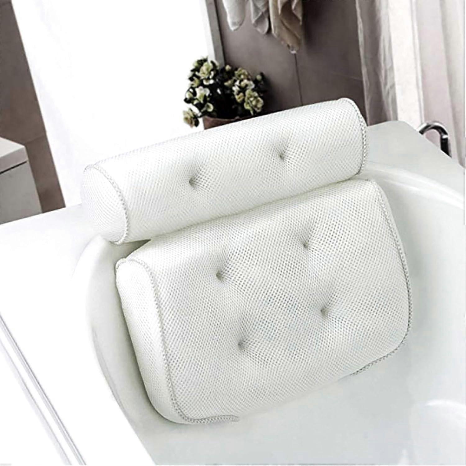 Bath Pillow, Square, Ergonomic Neck Support