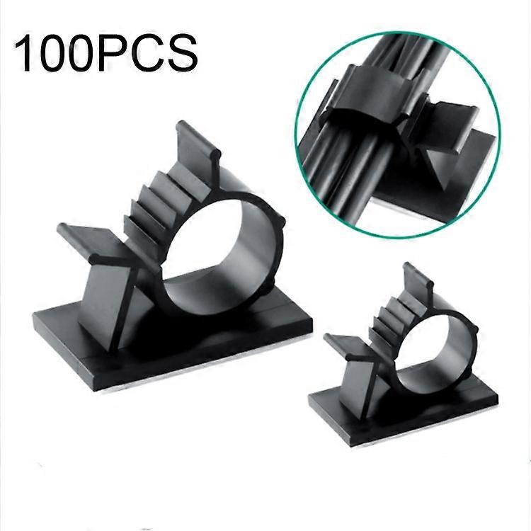 100 PCS Y-2225 Adjustable Self-Adhesive Wire Fixing Cable Organizer