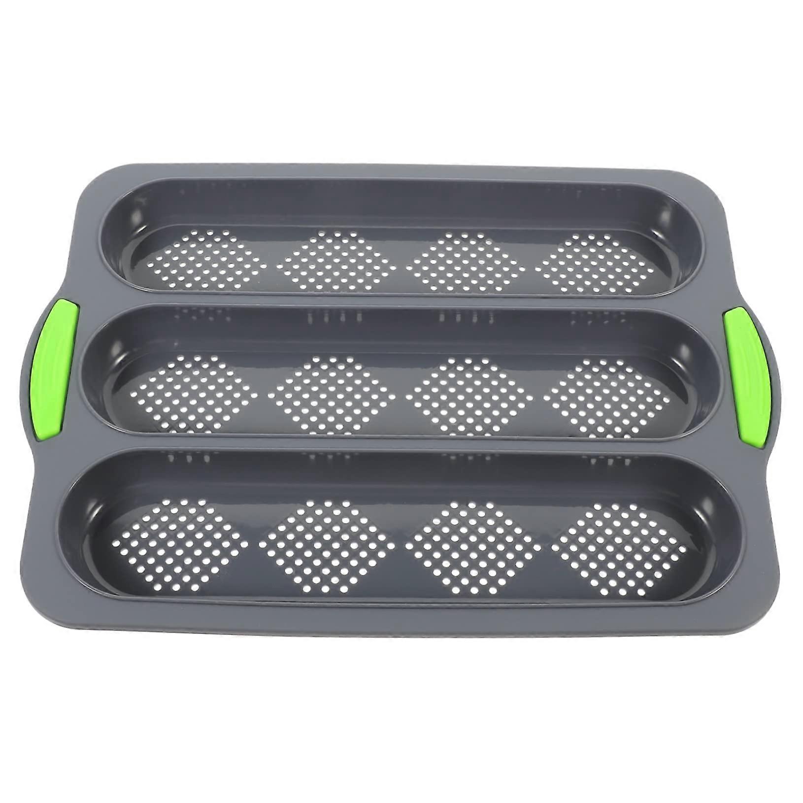 Nonstick Baking Mould Tray for Home Use with 3 Slots
