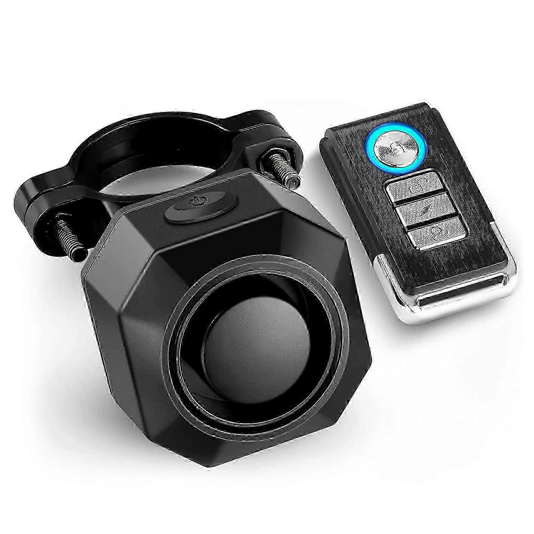 USB Rechargeable 110DB Bike Alarm with Remote Vibration Motion Sensor