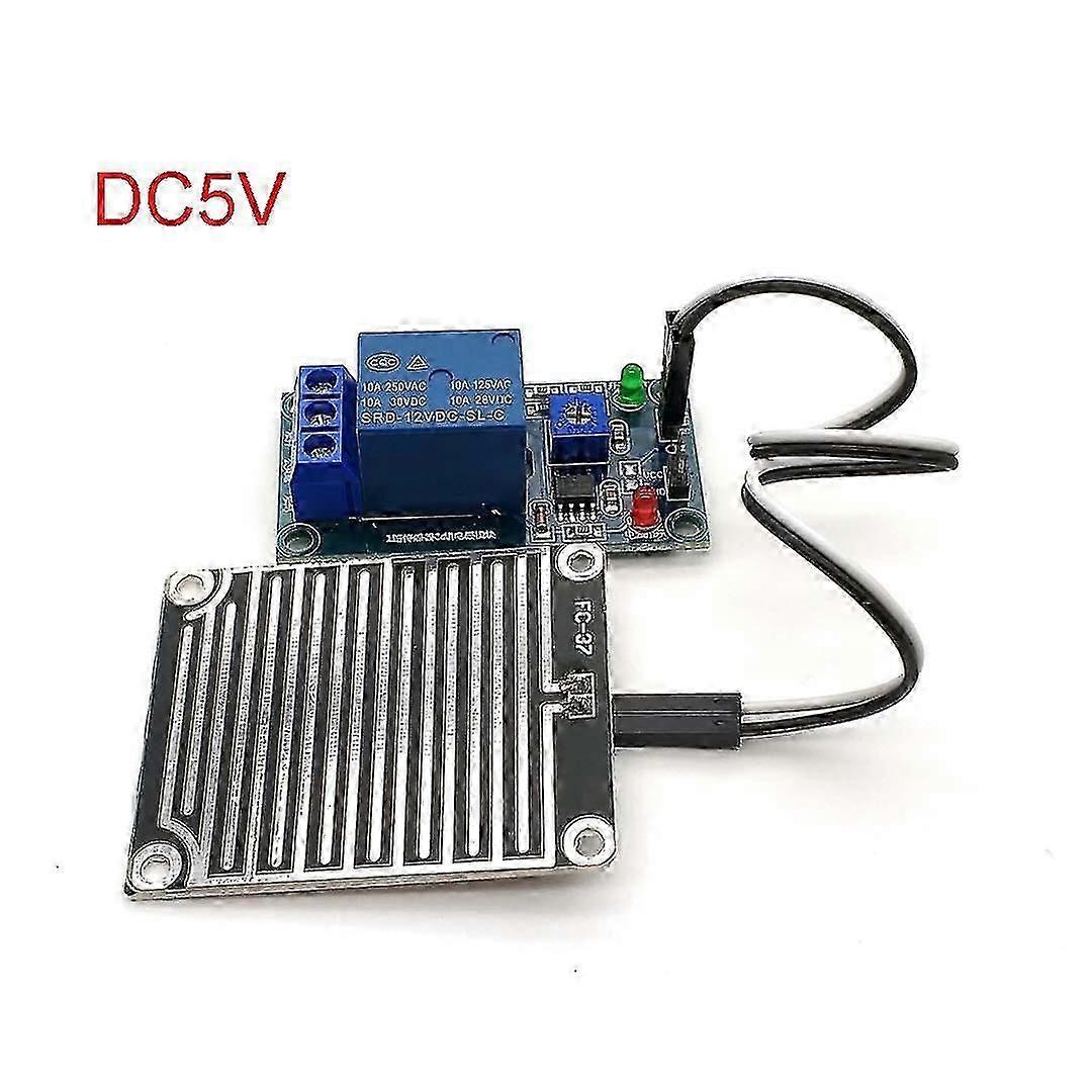 Regndroppar Kontrollmodul Regnsensor Relämodul För Arduino Bladfukt M35 Monitor Väder