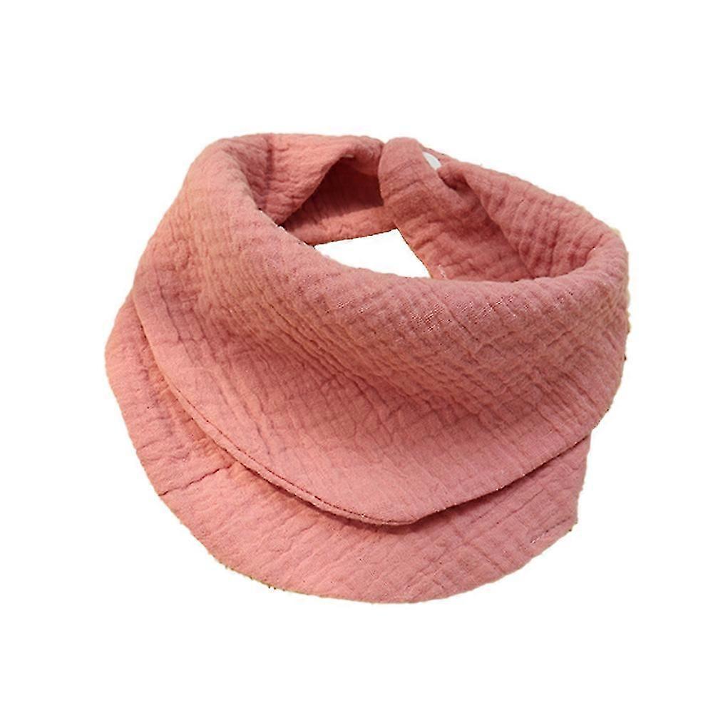 Toalla triangular de hilo de algodón de doble propósito de color liso 4 capas de hilo de algodón suave