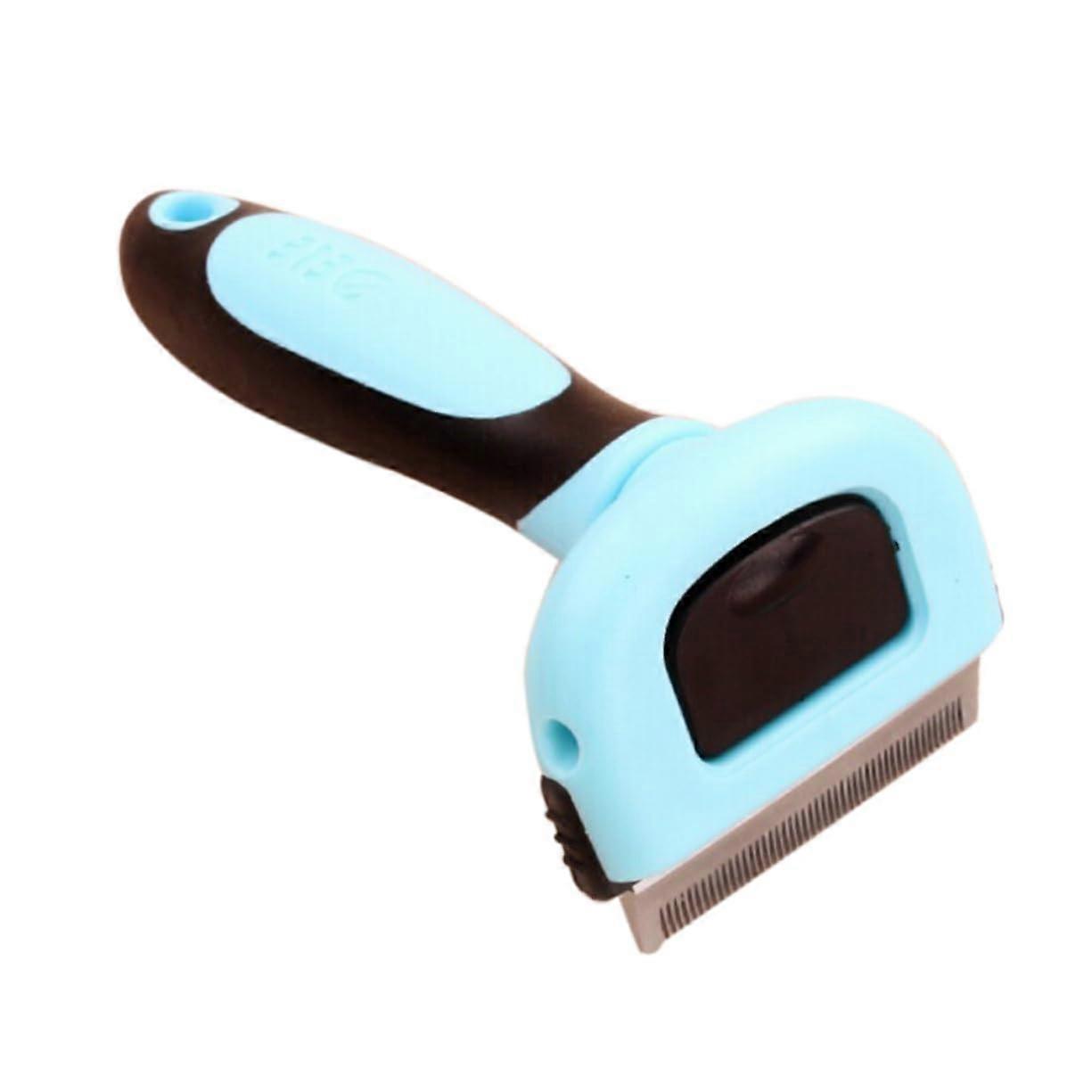 Pet Grooming Brush for Cats and Dogs Deshedding Comb for Small Medium Large Pet Blue