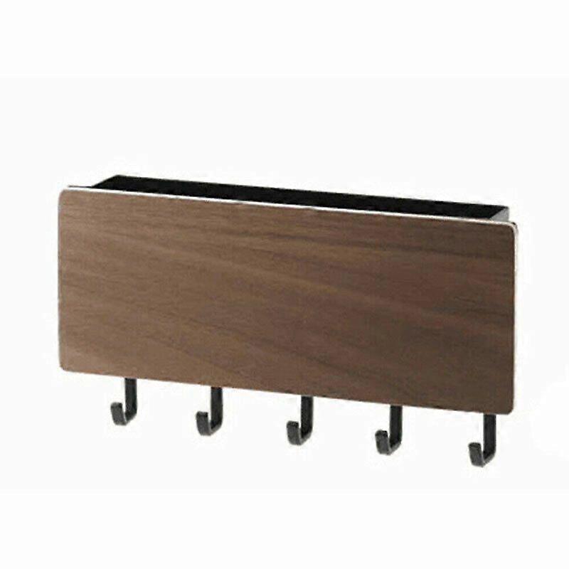 Wooden Wall Mounted Key Holder Hanger Hanging Hooks Storage Rack Space-saving
