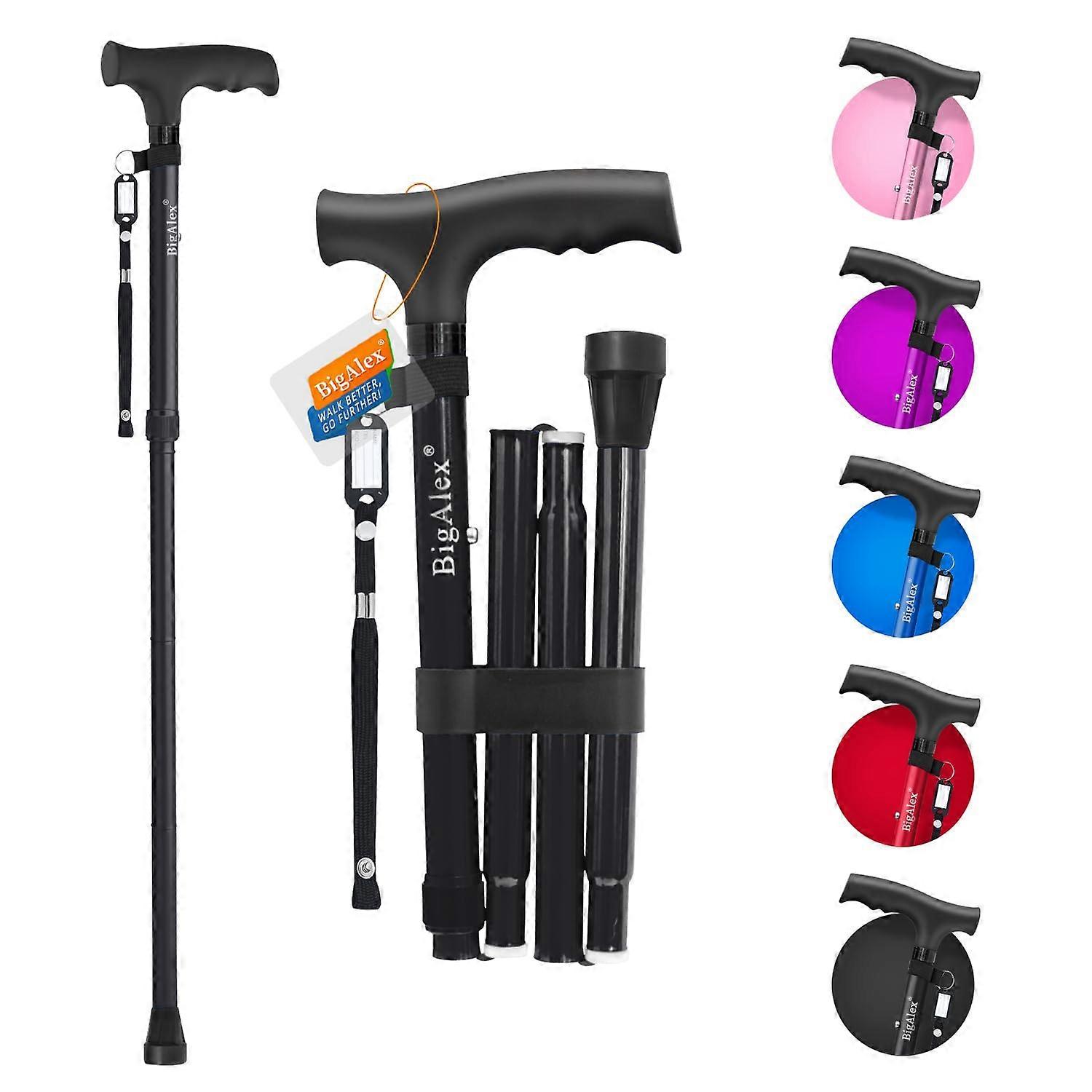 Folding Cane,Adjustable Collapsible Foldable Walking Cane for Men,Women,