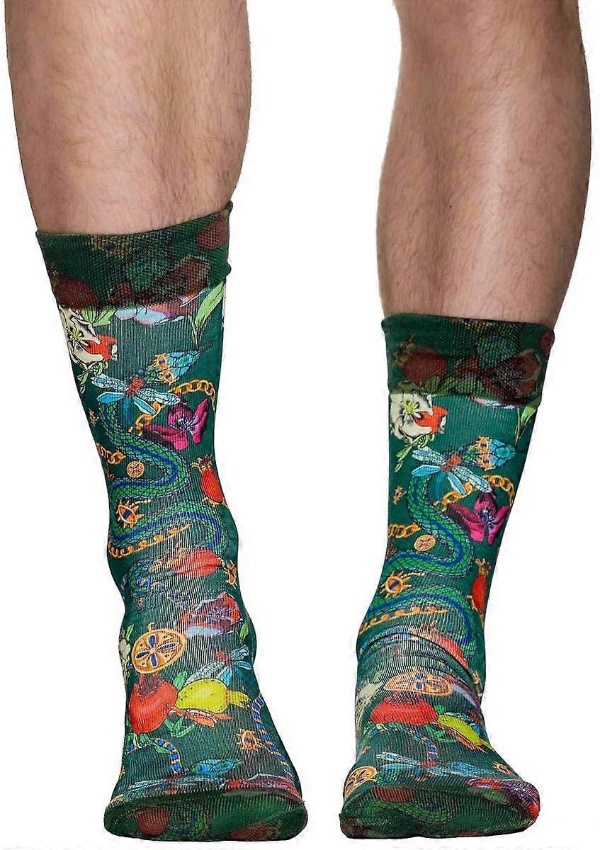 Wigglesteps Snake Chain Socks - Green/Red