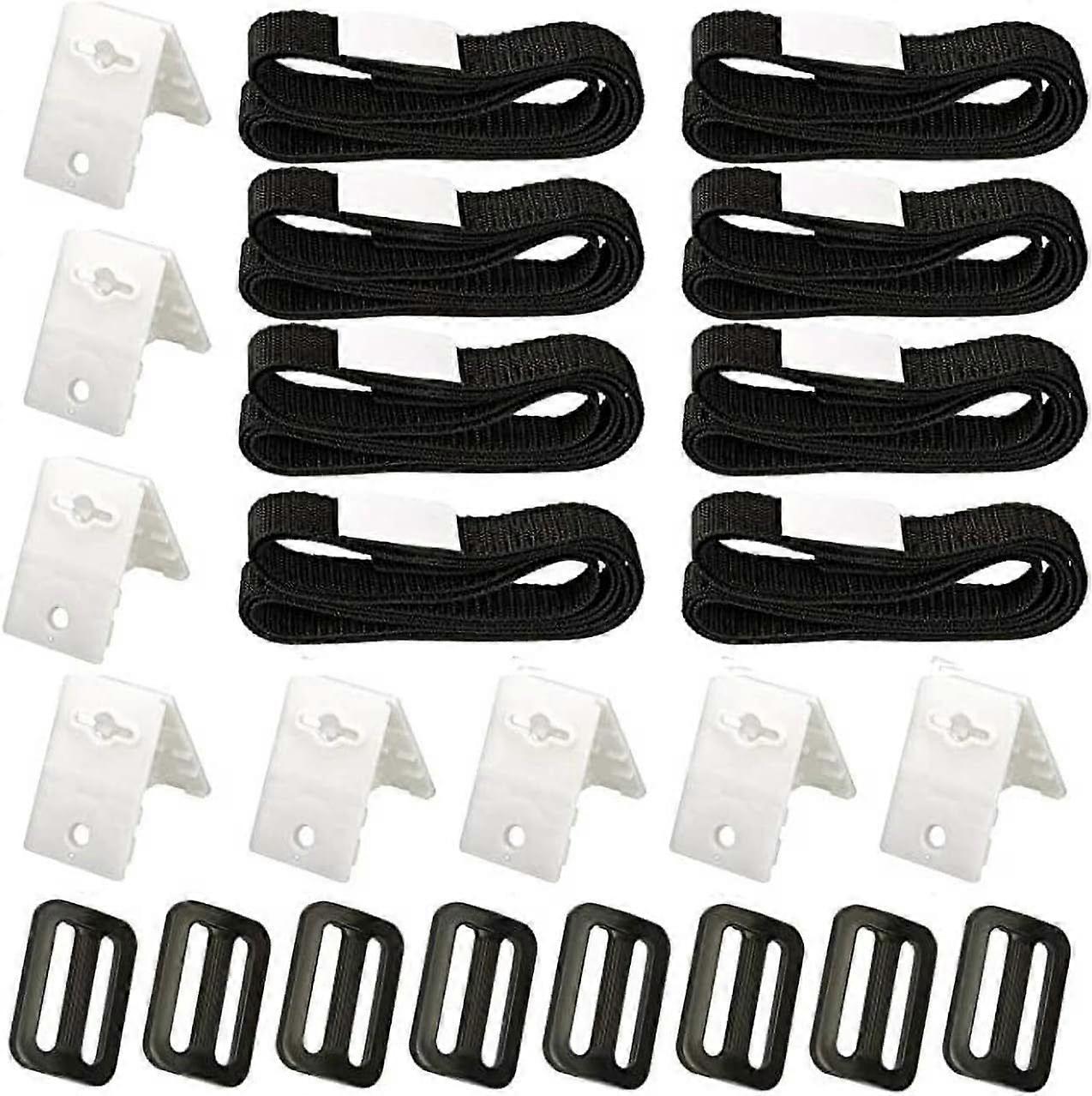 Solar Cover Reel Attachment Kit, Solar Cover Reel Blanket Straps and Clips for Universal Inground Swimming Pool