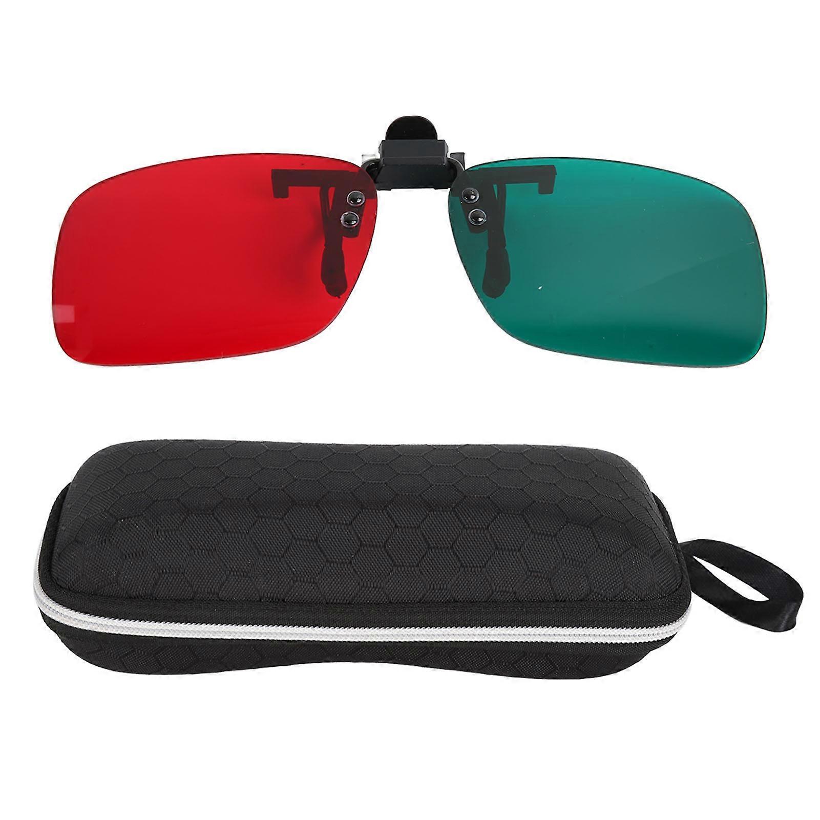 Red Green Clip On Glasses Spectacles Left Green Right Red Amblyopia Corrective Glasses