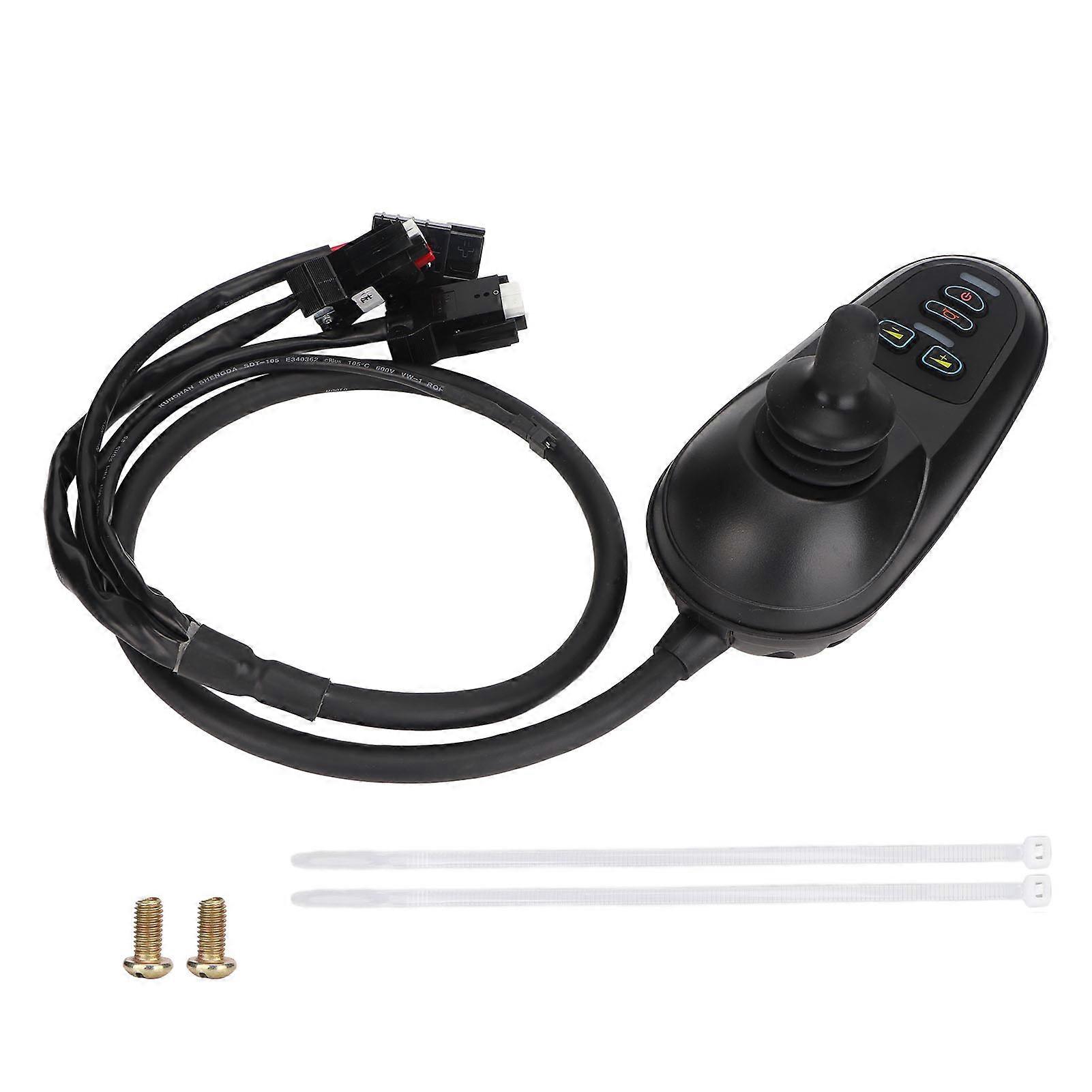 Wheelchair Joystick Controller USB Interface Intelligent IPX5 Universal Wheelchairs Accessory DC 24V