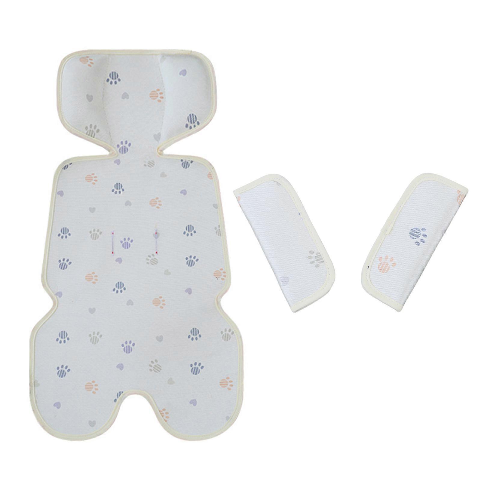 Universal Baby Strollers Cooling Pad for Infant Ice Silk Seat Cushion Summer Soft & Breathable Fabric for Pram Carts