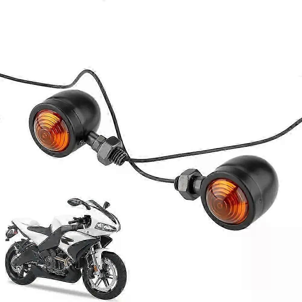 2pcs Motorcycle Turn Indicator Daytime Mini Motorcycle Running Lights For Rear And Head Turn Round Running Lights For Motorcycle
