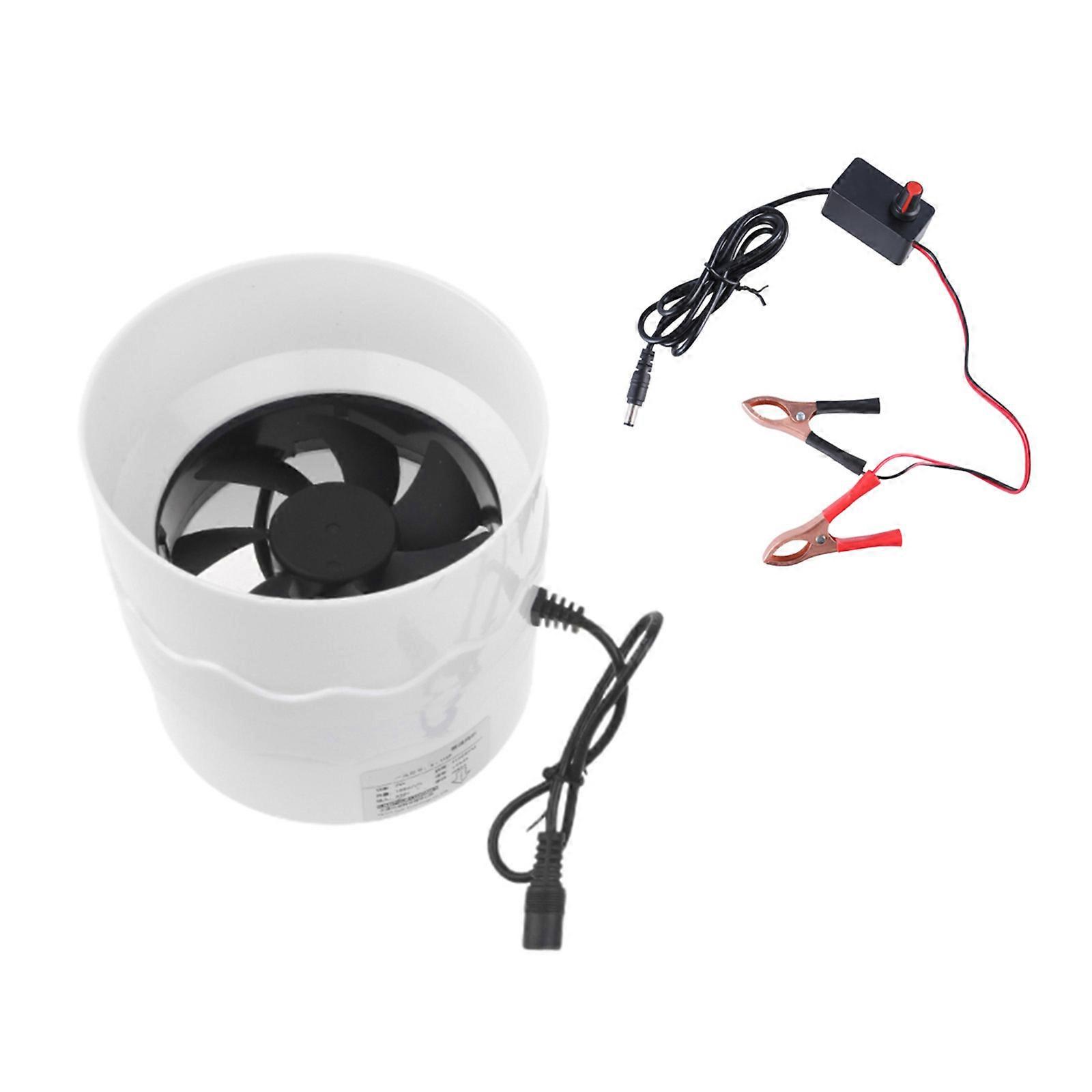 110mm Ventilation Fan With Speed Control Switch 39db Noise Level for Efficient Smokes Fume Extraction Bedroom Warehouse