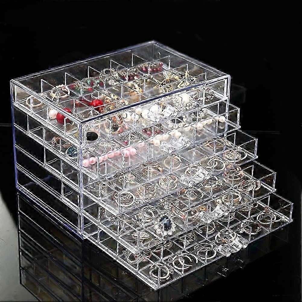 2025 1 Box Acrylic Clear Earring Storage Box Organizer Jewelry Storage Gift for Women