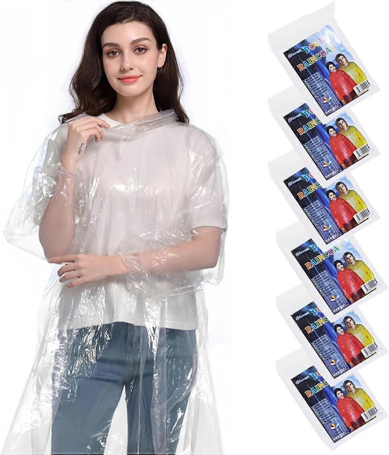 2025年最新モデル 大人用防水ポンチョ 4/6パック 大人用防水ポンチョ